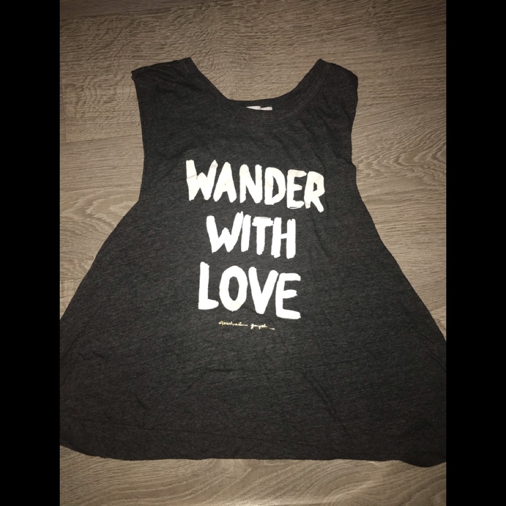 Spiritual Gangster “wander with love” muscle tee